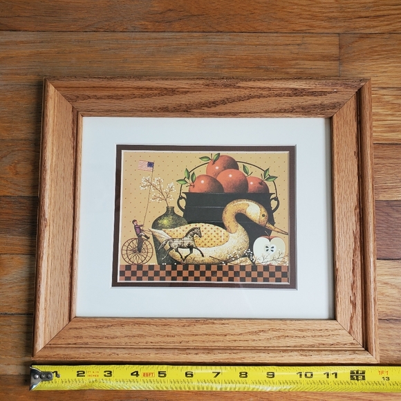 Vintage‎ Charles Wysoki duck folk art framed print - Picture 3 of 5